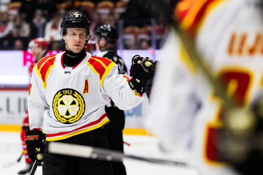 Brynäs Linus Ölund jublar