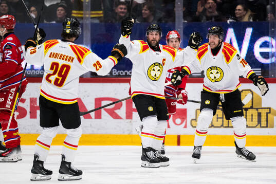 Brynäs Johan Larsson jublar