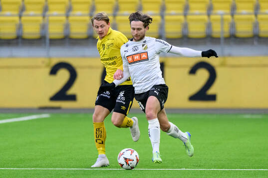 Elfsborgs Simon Hedlund och Häckens Adam Lundkvist
