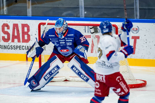 Oskarshamns målvakt Emil Kruse