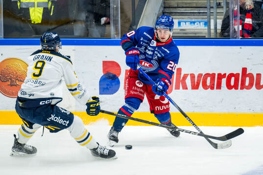 Södertäljes Viktor Grahn och Oskarshamns Joel Jonsson