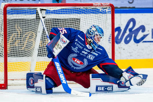 Oskarshamns målvakt Emil Kruse