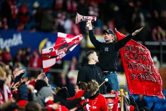Spectators in the stands