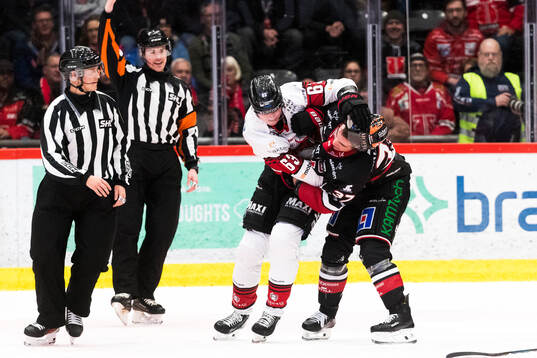 Malmö Redhawks Fredrik Händemark och Örebros Glenn