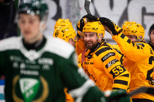 Skellefteås Luke Witkowski jublar jublar