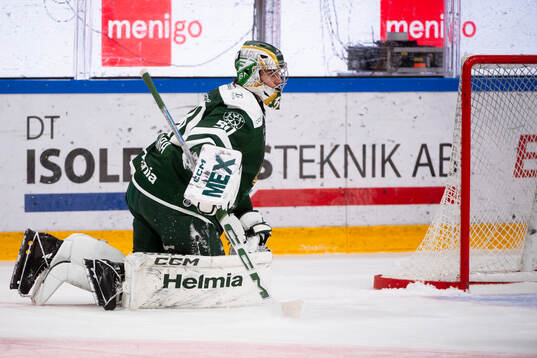 Färjestads målvakt Damian Clara deppar