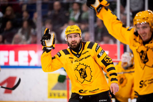 Skellefteås Luke Witkowski jublar