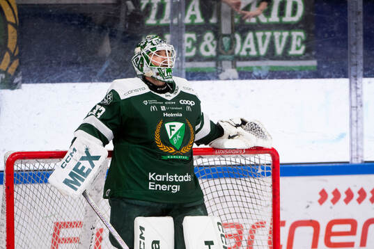 Färjestads målvakt Maxime Lagacé deppar