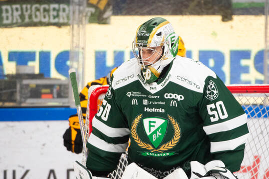 Färjestads målvakt Damian Clara
