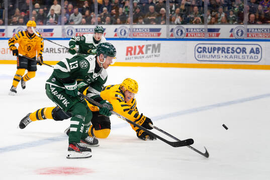 Färjestads Joel Kellman och Skellefteås Rickard Hugg