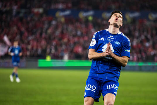 Kristoffer Haugen of Molde reacts