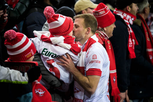 Philip Sandvik Aukland of Fredrikstad celebrates