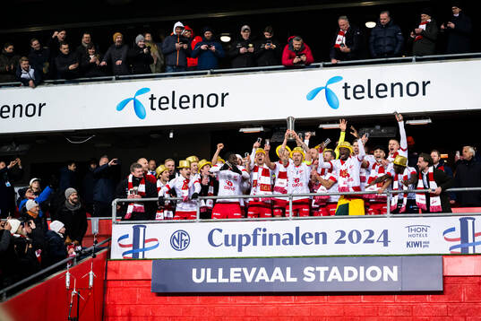 The players of Fredrikstad celebrate