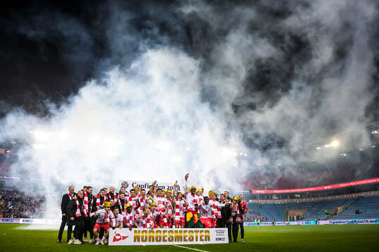The players of Fredrikstad celebrate