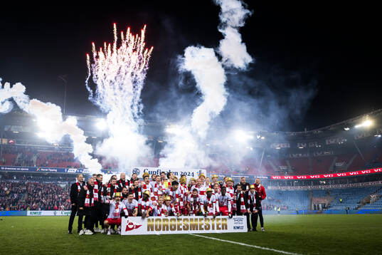 The players of Fredrikstad celebrate