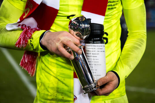 Goalkeeper Jonathan Frost Fischer of Fredrikstad with this