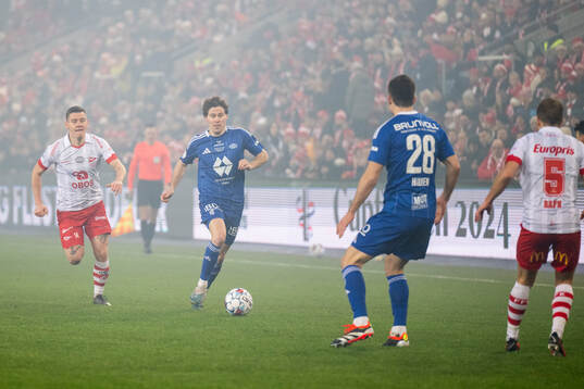 Joannes Bjartalid of Fredrikstad and Emil Breivik of Molde