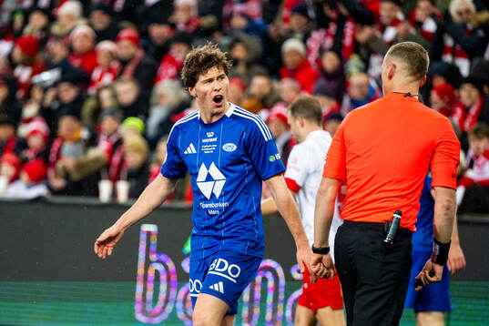 Emil Breivik of Molde reacts
