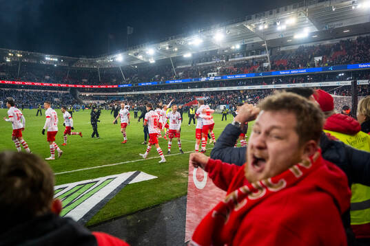 Players of Fredrikstad celebrate