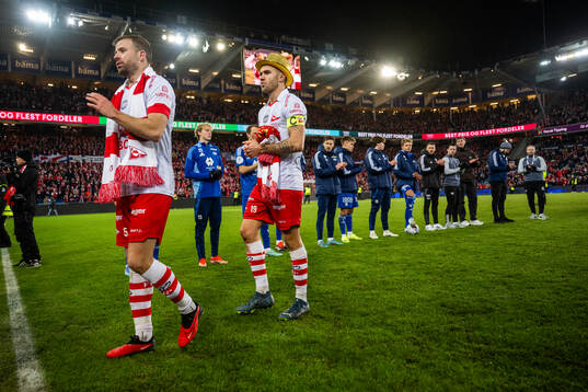 Simen Rafn and Julius Magnusson of Fredrikstad