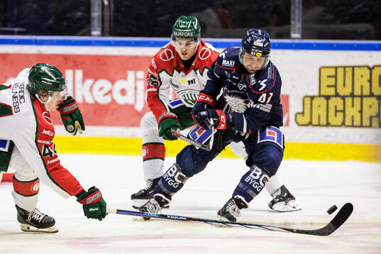 Frölundas David Edstrom och Linköpings Broc Little