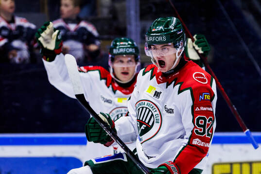 Frölundas Filip Cederqvist jublar