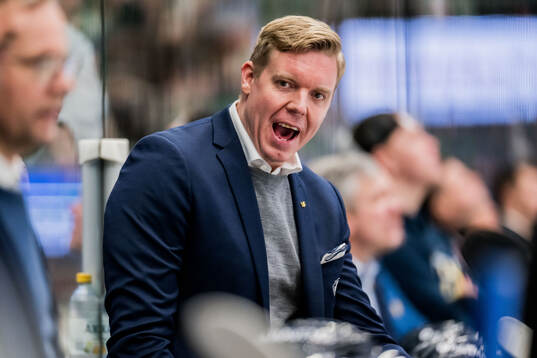 HV71s tränare Anton Blomqvist