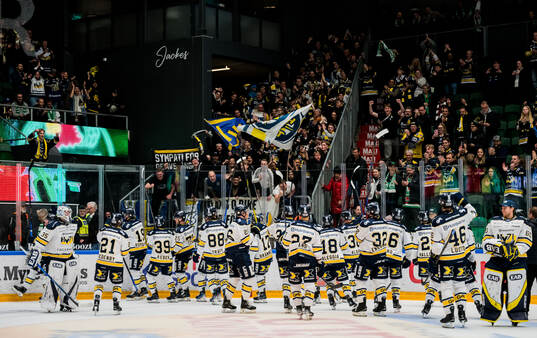 HV71s spelare jublar