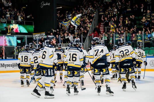 HV71s spelare jublar