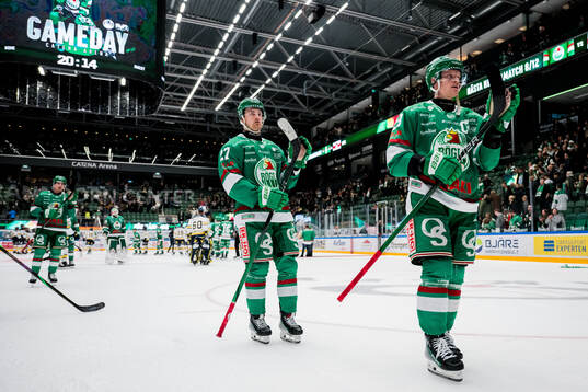 Rögles Linus Sjödin och Anton Bengtsson deppar