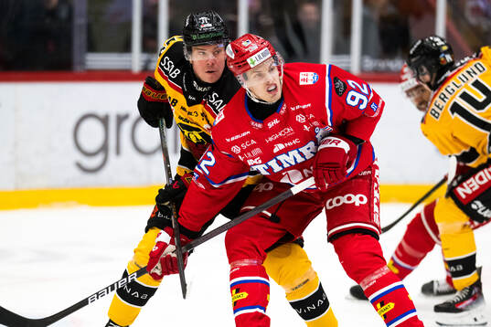 Luleås Erik Gustafsson och och Timrås Anton Lundmark