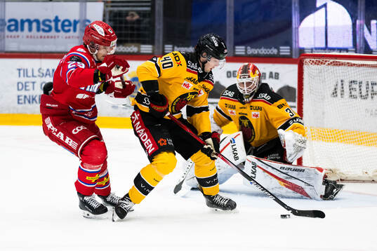 Timrås Filip Hållander och Luleås David Lilja