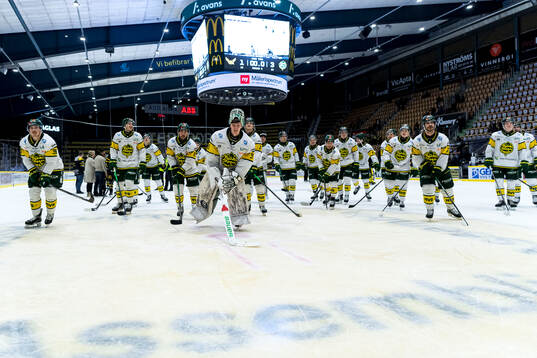 Björklövens spelare jublar