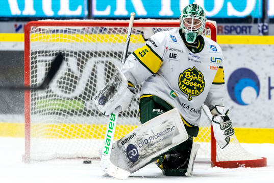 Björklövens målvakt Melker Thelin