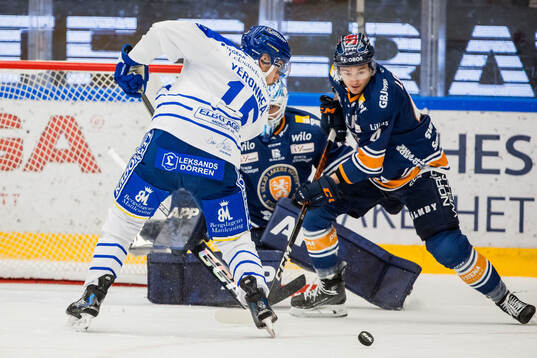 Leksands Max Veronneau och Växjös Keegan Lowe