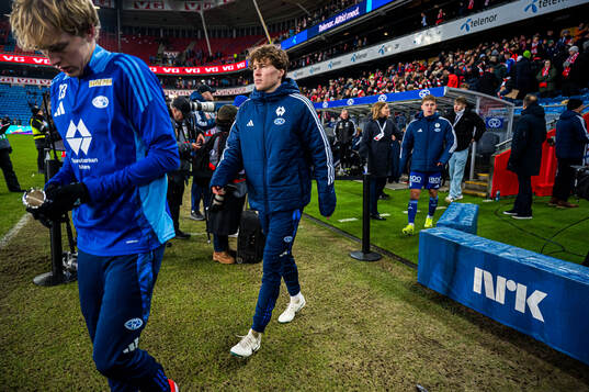 Emil Breivik of Molde looks dejected the cup final match