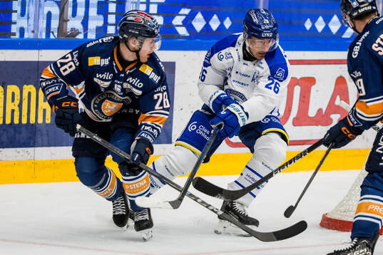 Växjös Hugo Gustafsson och Leksands Patrik Norén