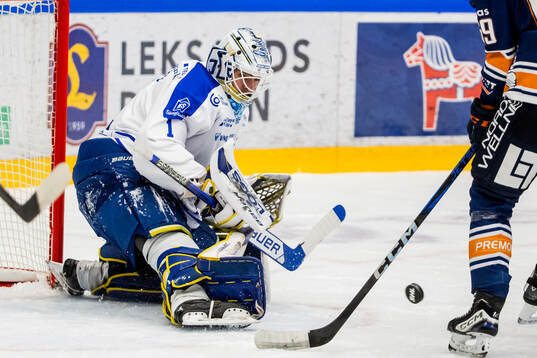 Leksands målvakt Marcus Gidlöf
