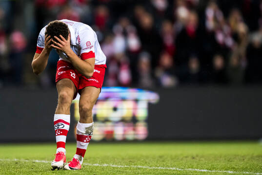 Henrik Skogvold of Fredrikstad looks dejected