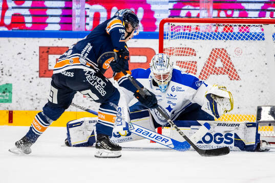 Leksands målvakt Marcus Gidlöf