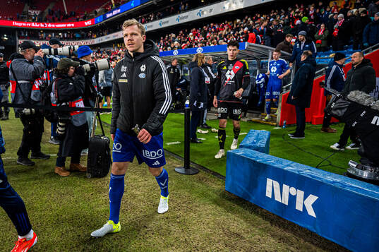 Eirik Haugan of Molde looks dejected the cup final match