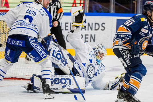 Leksands målvakt Marcus Gidlöf