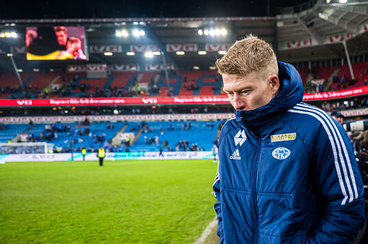 Kristian Eriksen of Molde looks dejected the cup final