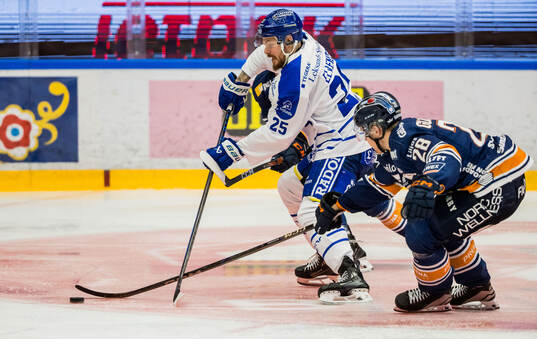 Leksands Lucas Elvenes och Växjös Hugo Gustafsson