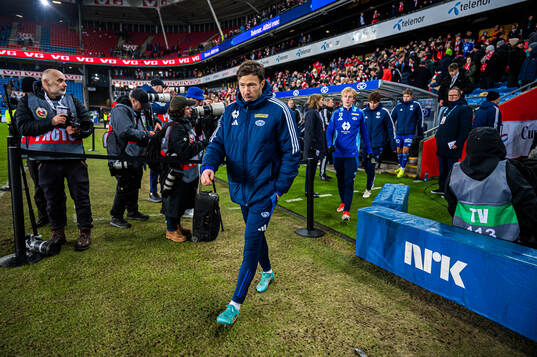 Martin Linnes of Molde looks dejected the cup final match