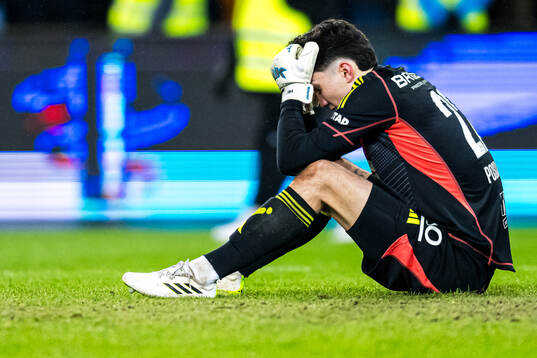Albert Posiadala of Molde looks dejected
