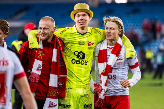 Jonathan Frost Fischer and Daniel Fritz Eid of Fredrikstad