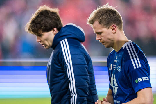 Eirik Haugan of Molde looks dejected