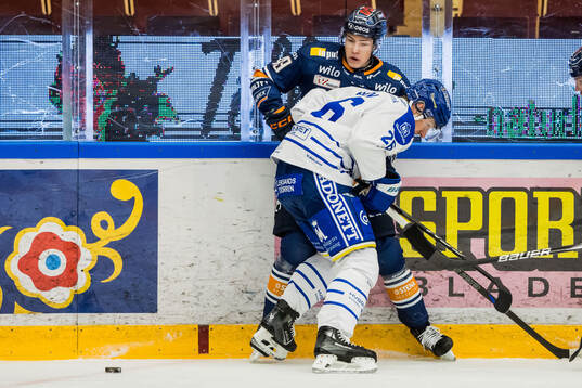 Leksands Patrik Norén och Växjös Leo Sahlin Wallenius