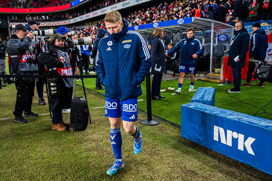 Kristian Eriksen of Molde looks dejected the cup final